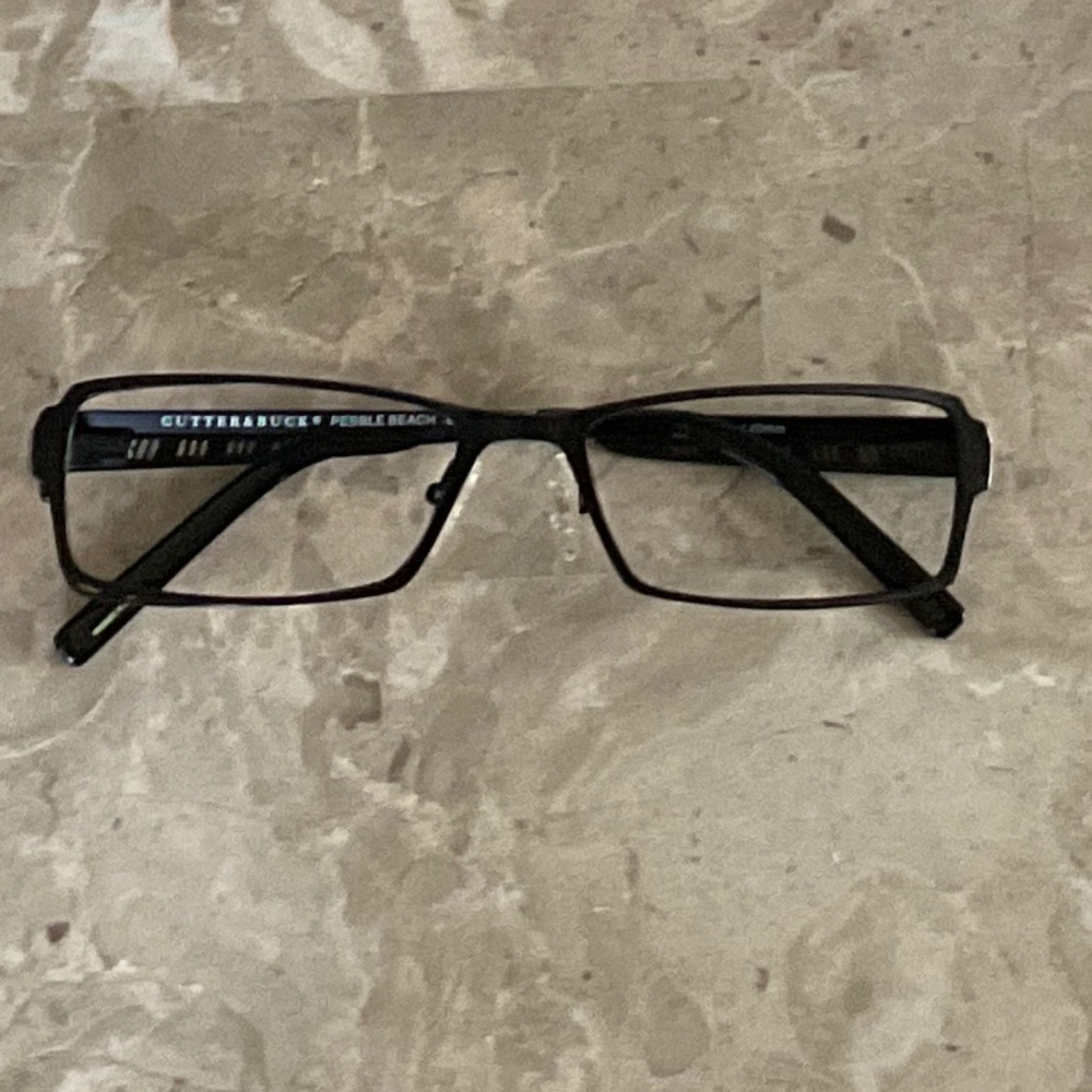 CUTTER & BUCK “ Pebble Beach”  Black Eyeglass Frames 55-17-140